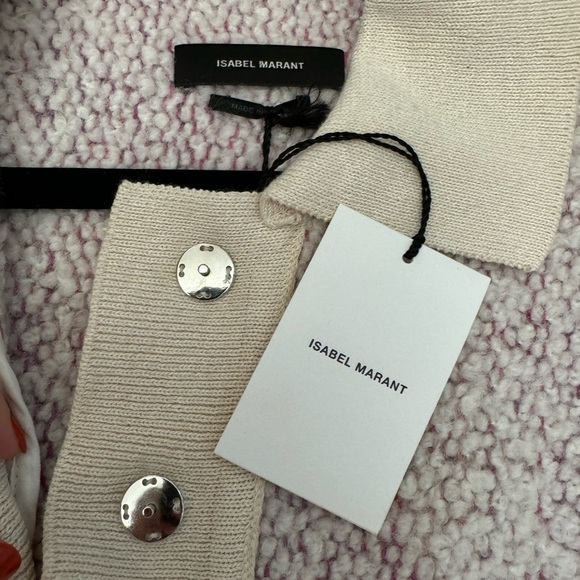 Isabel Marant- NWT Imelda Pink Boulce Tweed Polo Shirt Dress - Picture 4 of 11